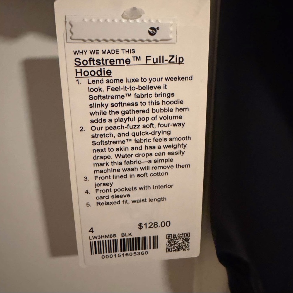 Lululemon Athletica Black Zip-Up Jacket